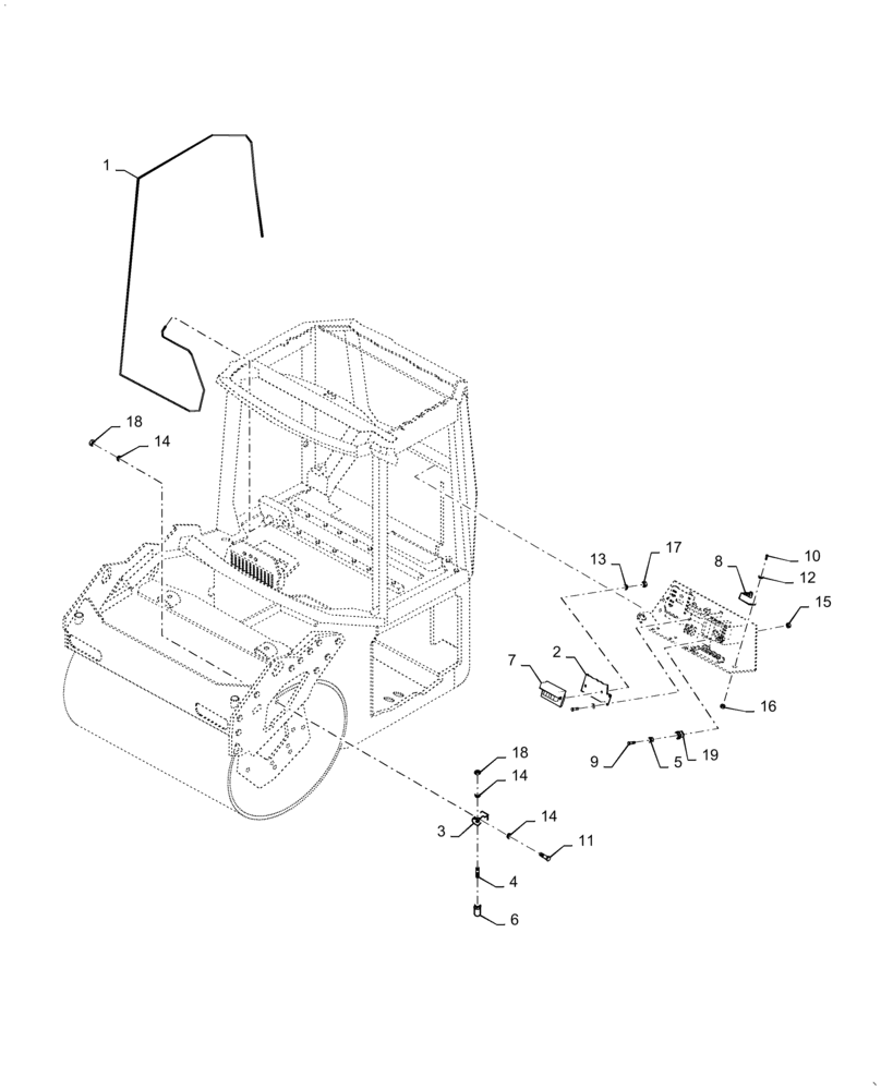 Схема запчастей Case DV210C - (55.952.AB[03]) - ACE FORCE ELECTRICAL (55) - ELECTRICAL SYSTEMS