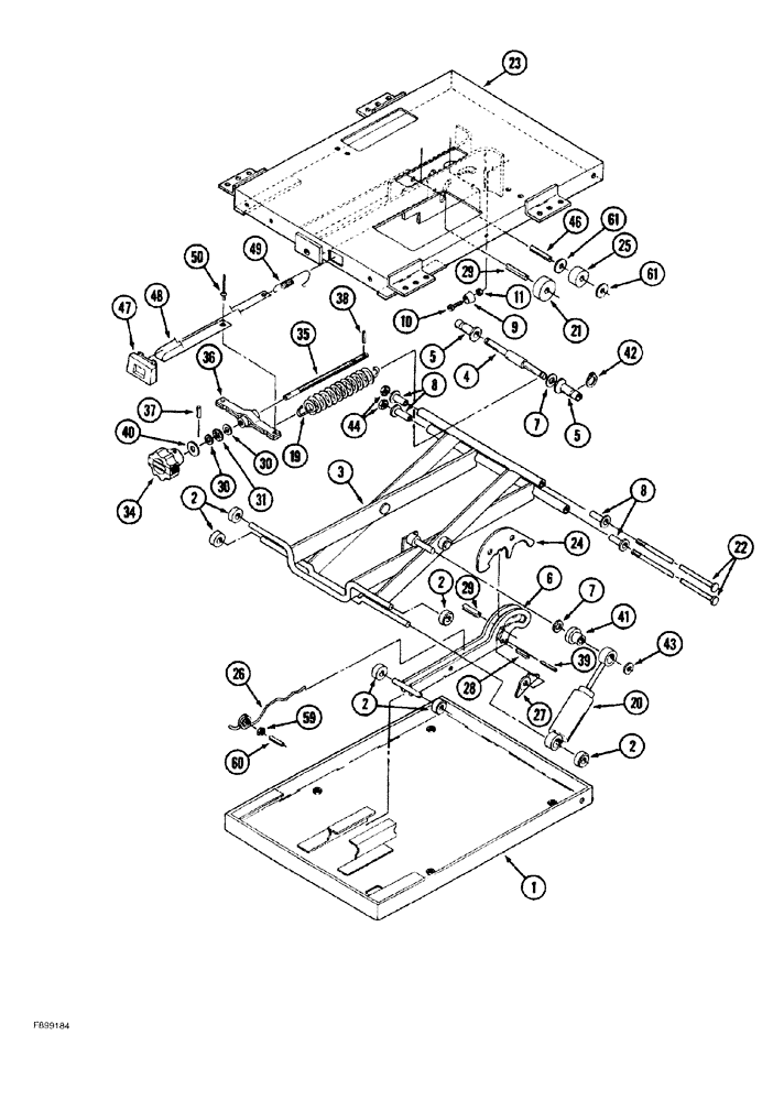 Схема запчастей Case 550G - (9-31C) - SUSPENSION SEAT ASSEMBLY (05) - UPPERSTRUCTURE CHASSIS