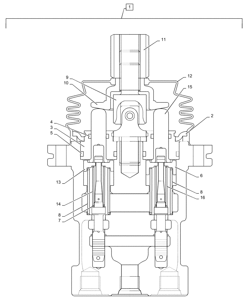 Схема запчастей Case CX36B - (35.355.AH[02]) - PILOT VALVE (35) - HYDRAULIC SYSTEMS