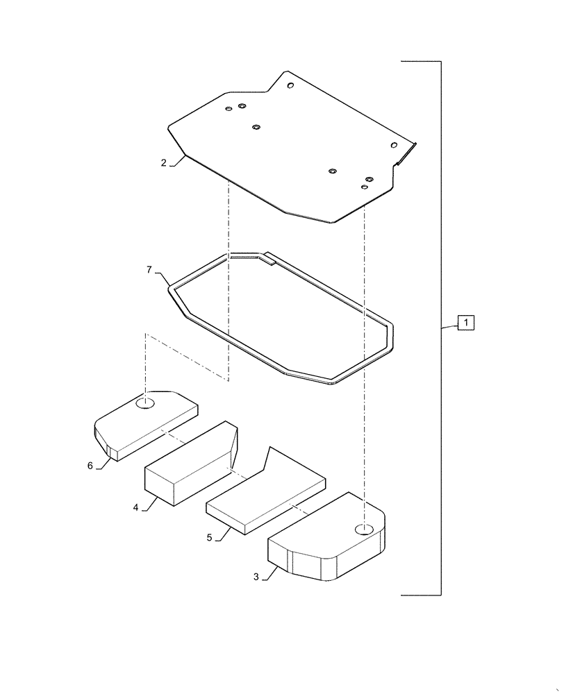 Схема запчастей Case CX31B - (90.151.AN[05]) - COVER ASSY, STAND (90) - PLATFORM, CAB, BODYWORK AND DECALS