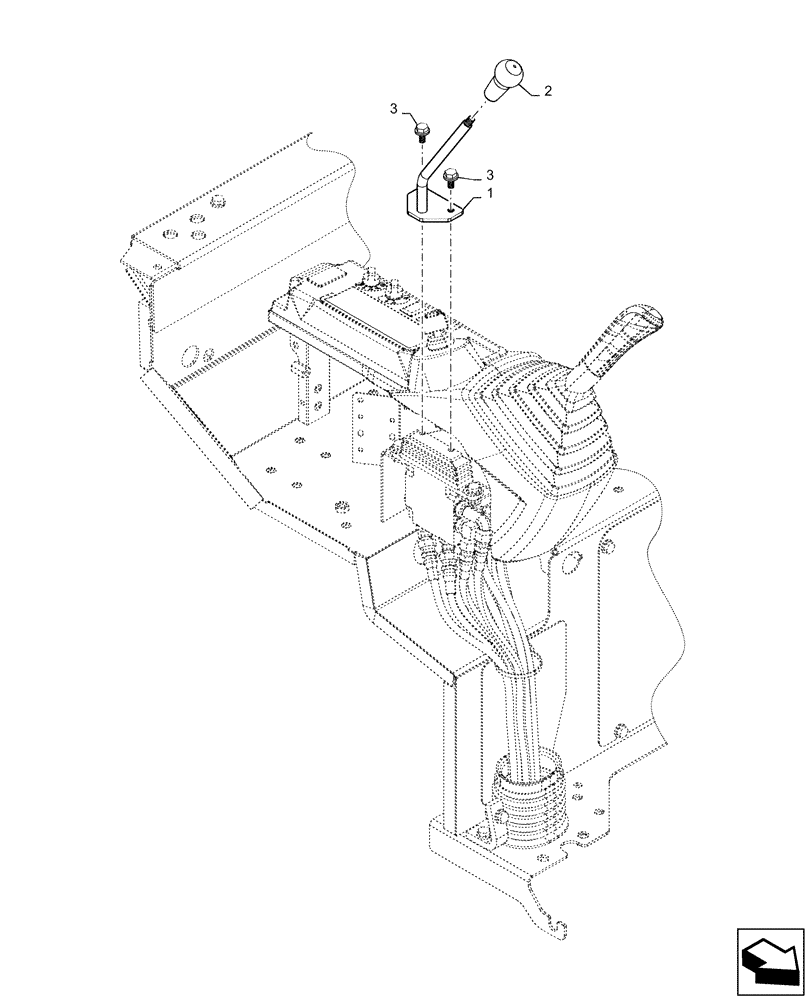 Схема запчастей Case CX36B - (35.359.AB[01]) - CONTROL, ASSY, DOZER, STANDARD (35) - HYDRAULIC SYSTEMS