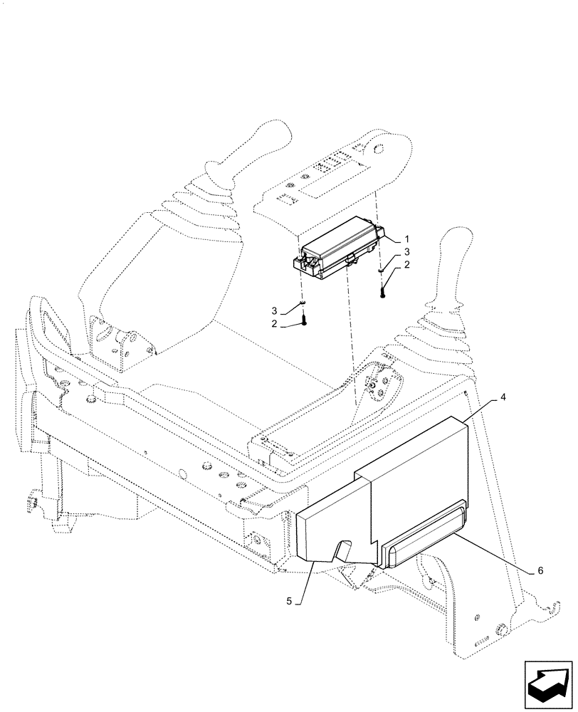 Схема запчастей Case CX31B - (55.408.CA) - MONITOR INSTALL, STANDARD (55) - ELECTRICAL SYSTEMS