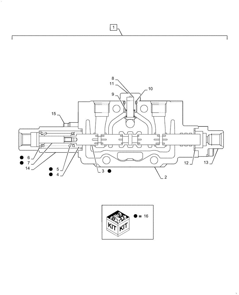 Схема запчастей Case CX36B - (35.359.AB[12]) - VALVE SECTION (35) - HYDRAULIC SYSTEMS