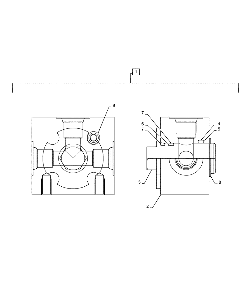 Схема запчастей Case CX36B - (35.310.AJ[04]) - VALVE, SELECTOR, NIBBLER & BREAKER (35) - HYDRAULIC SYSTEMS