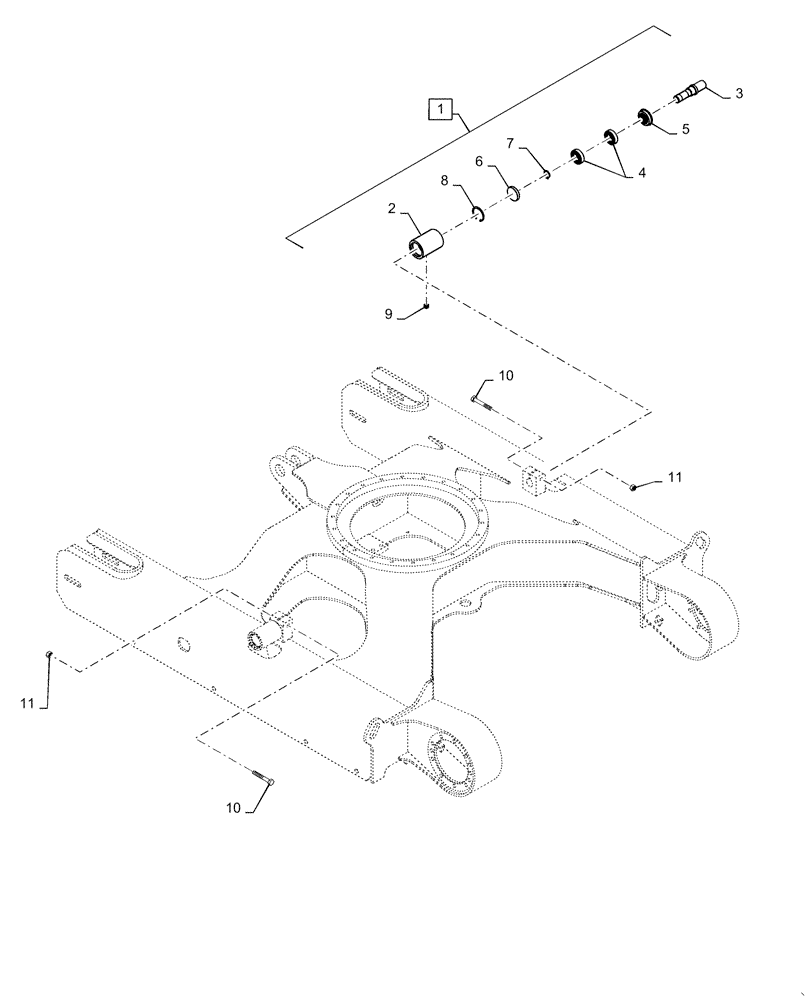 Схема запчастей Case CX31B - (48.138.AB[02]) - ROLLER, ASSY, UPPER (48) - TRACKS & TRACK SUSPENSION