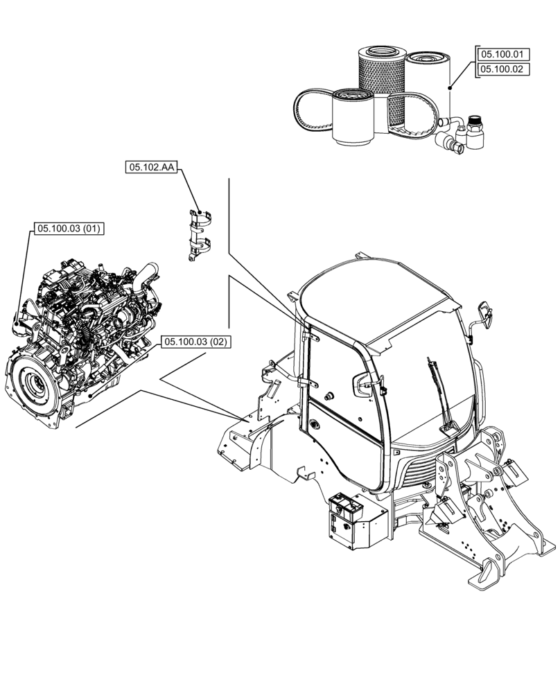 Схема запчастей Case 21F - (00.000.05) - PICTORIAL INDEX - MACHINE COMPLATION AND EQUIPMENT (00) - GENERAL & PICTORIAL INDEX