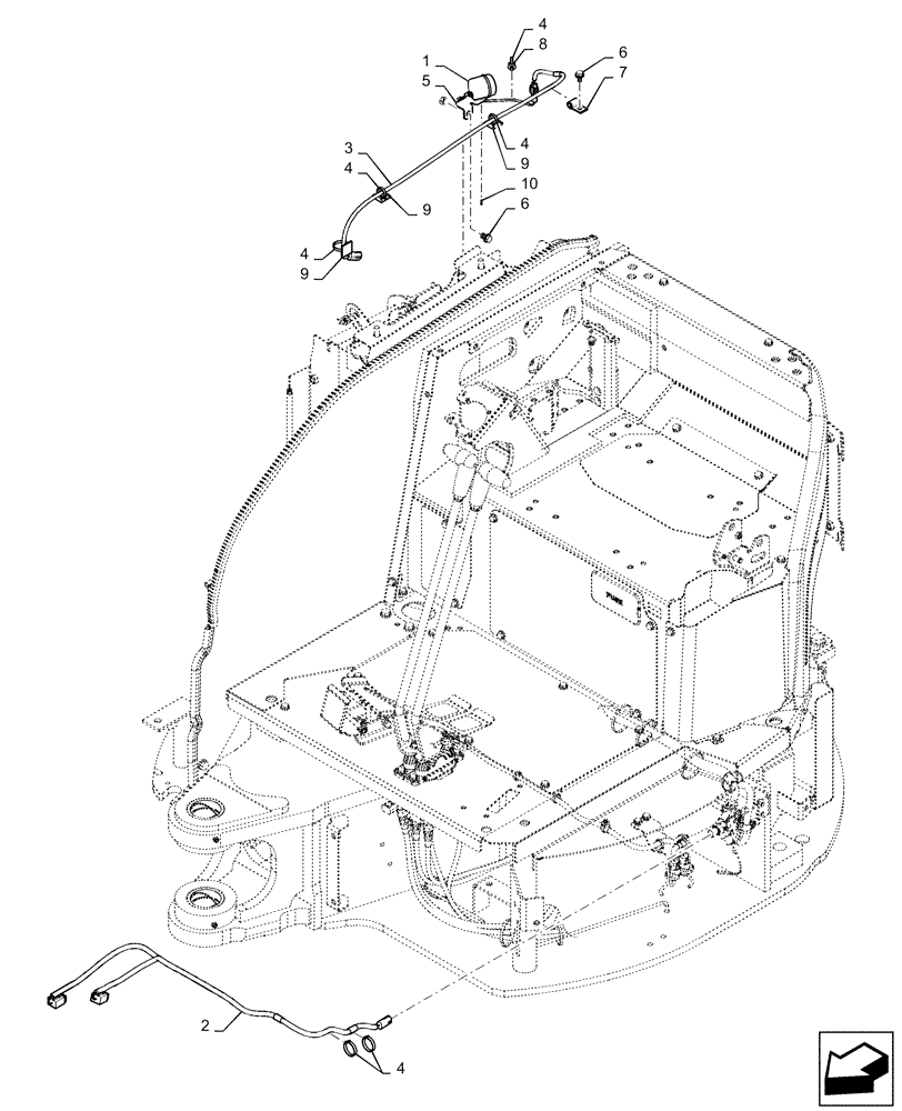 Схема запчастей Case CX31B - (55.100.DP[06]) - TRAVEL ALARM, ASSY (55) - ELECTRICAL SYSTEMS