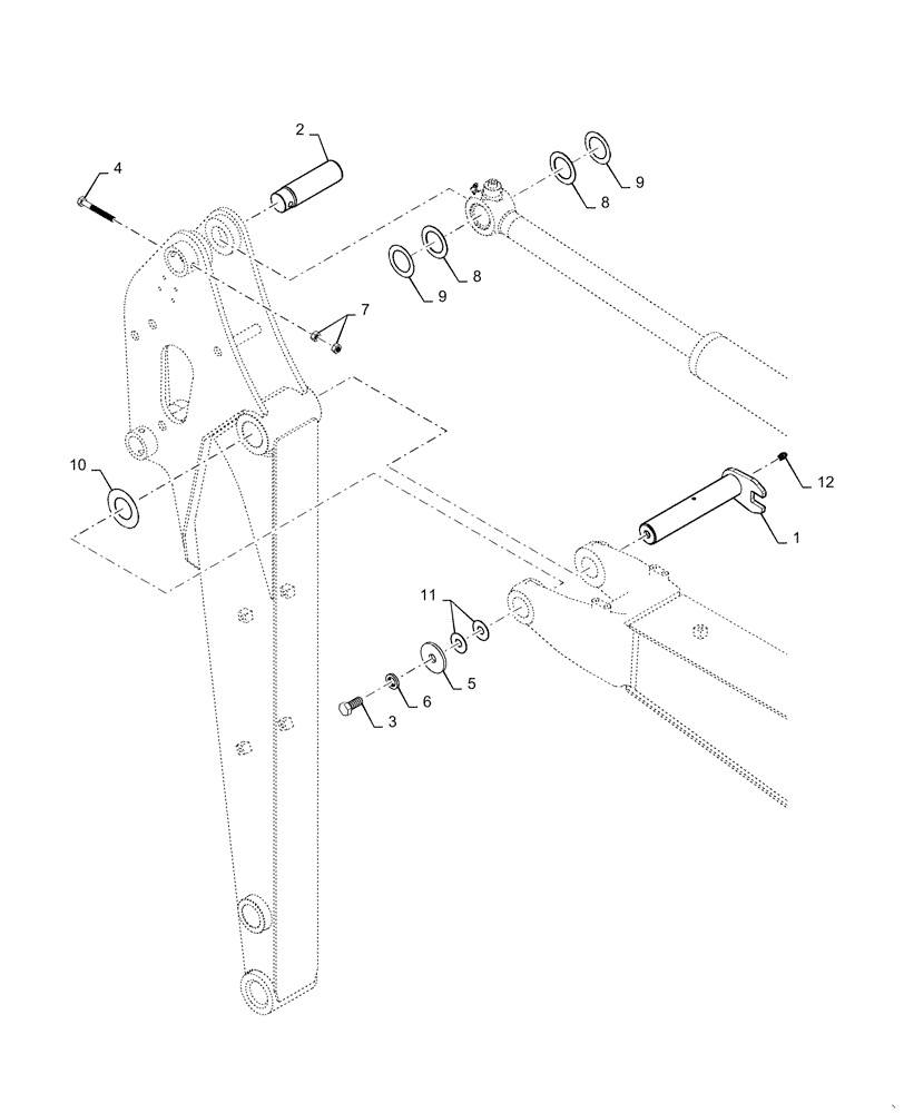 Схема запчастей Case CX31B - (84.912.AB[02]) - ARM INSTALL (84) - BOOMS, DIPPERS & BUCKETS