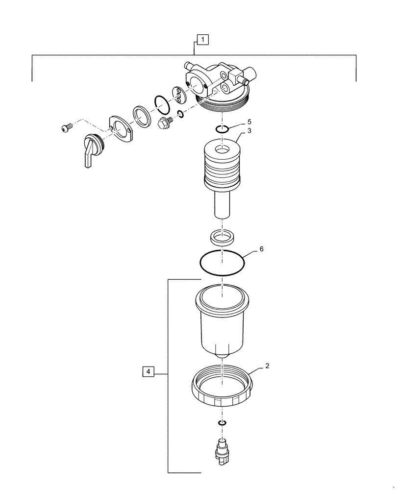 Схема запчастей Case CX36B - (10.216.BA[04]) - FUEL LINE (10) - ENGINE