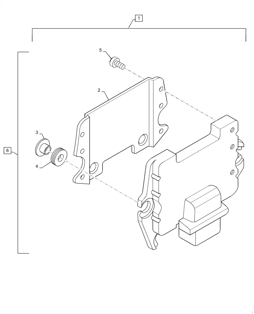 Схема запчастей Case CX31B - (55.015.AA[01]) - ELECTRONIC CONTROL UNIT (ECU) (55) - ELECTRICAL SYSTEMS