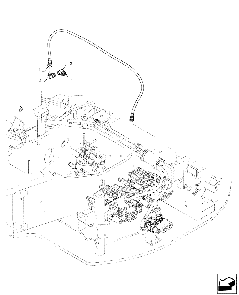 Схема запчастей Case CX31B - (35.359.AE[32]) - CONTROL, LINES, VALVE, W/ AND W/OUT ACCUMULATOR, NIBBLER & BREAKER, ANGLE, DOZER (35) - HYDRAULIC SYSTEMS