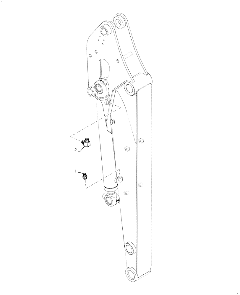 Схема запчастей Case CX31B - (35.738.AE[01]) - HYD. LINE, CYLINDER, BUCKET (35) - HYDRAULIC SYSTEMS