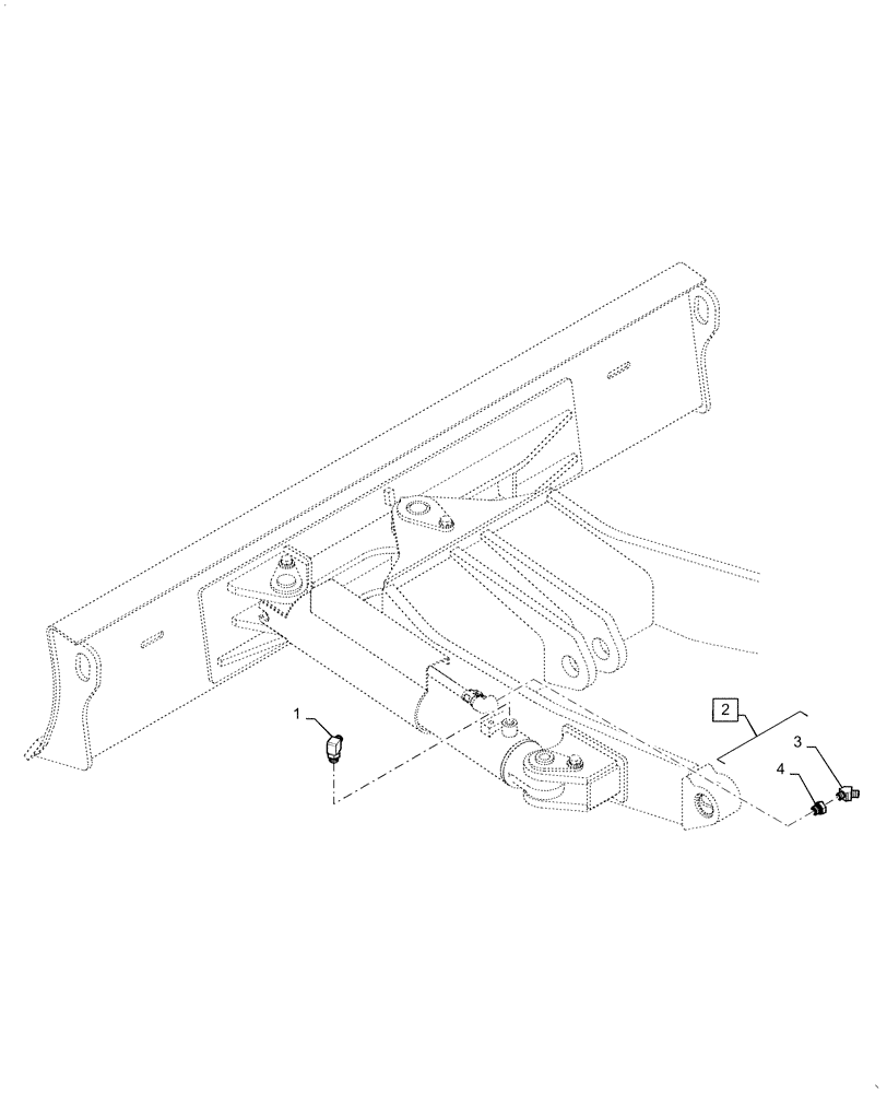 Схема запчастей Case CX36B - (35.741.AJ[03]) - HYD. LINE, CYLINDER, ANGLE (35) - HYDRAULIC SYSTEMS