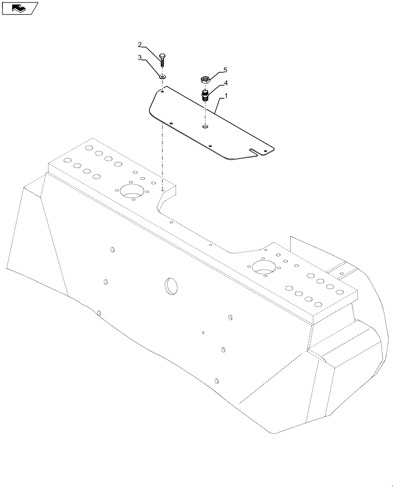 Схема запчастей Case SV211 - (39.100.AH[02]) - HYDRAULIC TANK COVER (39) - FRAMES AND BALLASTING