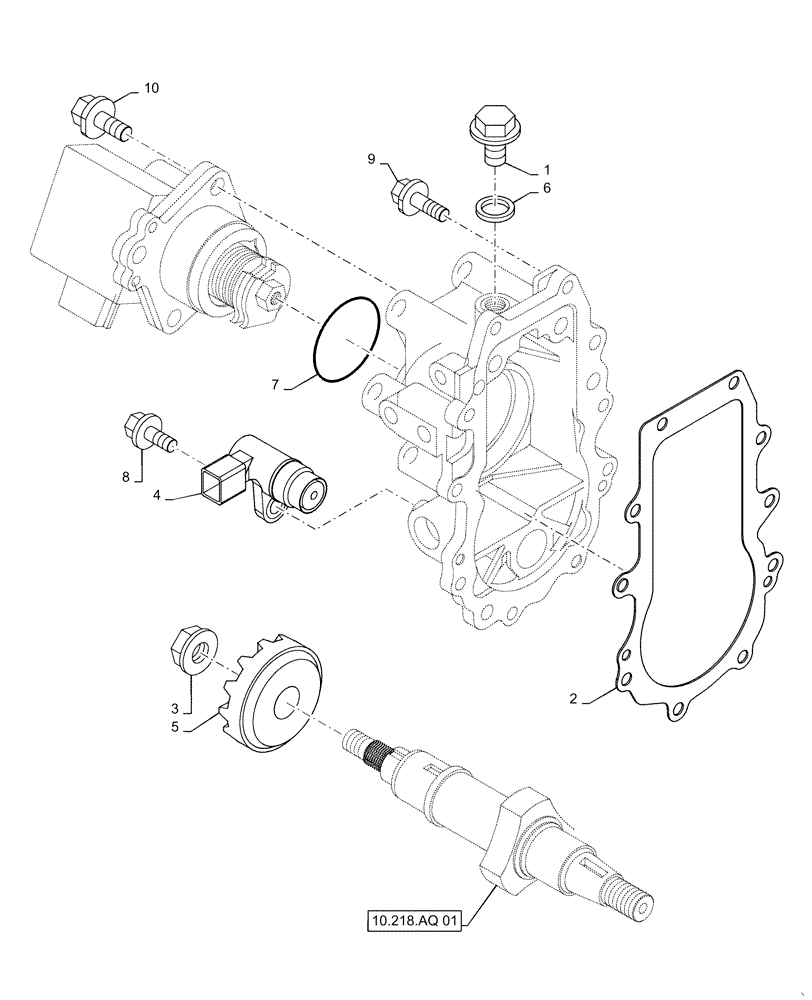 Схема запчастей Case CX31B - (10.220.AM) - GOVERNOR (10) - ENGINE