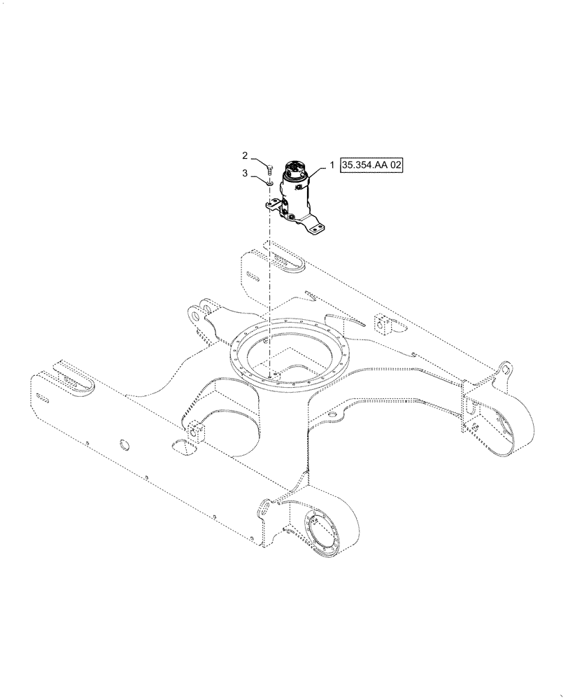 Схема запчастей Case CX31B - (35.354.AA[01]) - JOINT INSTALL, SWIVEL (35) - HYDRAULIC SYSTEMS