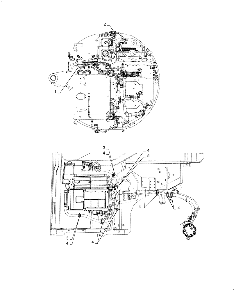 Схема запчастей Case CX36B - (55.050.AH) - HARNESS, ASSY, AIR CONDITIONER (55) - ELECTRICAL SYSTEMS