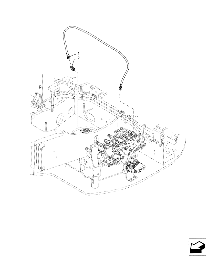 Схема запчастей Case CX36B - (35.359.AE[16]) - CONTROL, LINES, VALVE, NIBBLER & BREAKER (35) - HYDRAULIC SYSTEMS