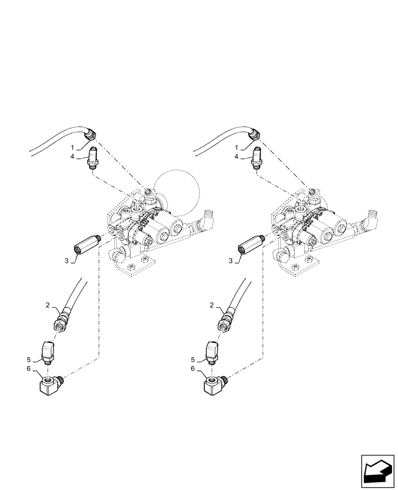 Схема запчастей Case CX31B - (35.359.AE[09]) - CONTROL, LINES, VALVE, W/ AND W/OUT ACCUMULATOR, NIBBLER & BREAKER (35) - HYDRAULIC SYSTEMS