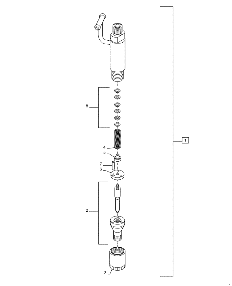 Схема запчастей Case CX31B - (10.218.AF[02]) - FUEL INJECTION VALVE (10) - ENGINE