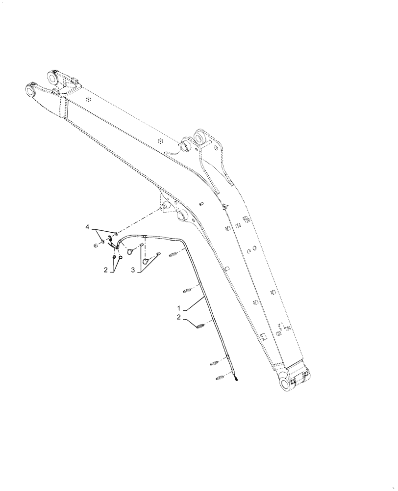 Схема запчастей Case CX36B - (55.511.AA[01]) - HARNESS, ASSY, BOOM, LIGHT (55) - ELECTRICAL SYSTEMS