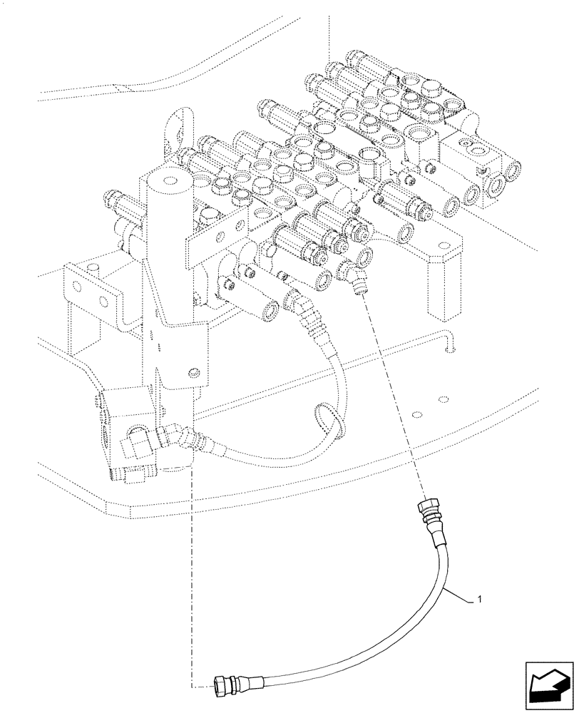 Схема запчастей Case CX31B - (35.359.AE[12]) - CONTROL, LINES, VALVE, NIBBLER & BREAKER (35) - HYDRAULIC SYSTEMS