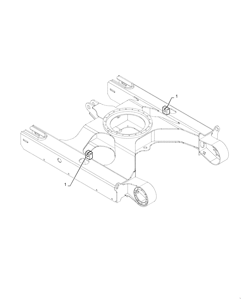 Схема запчастей Case CX36B - (39.100.AB[01]) - FRAME, ASSY, LOWER (39) - FRAMES AND BALLASTING