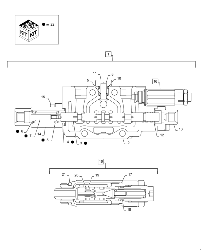 Схема запчастей Case CX36B - (35.359.AB[26]) - VALVE SECTION, ANGLE, DOZER (35) - HYDRAULIC SYSTEMS