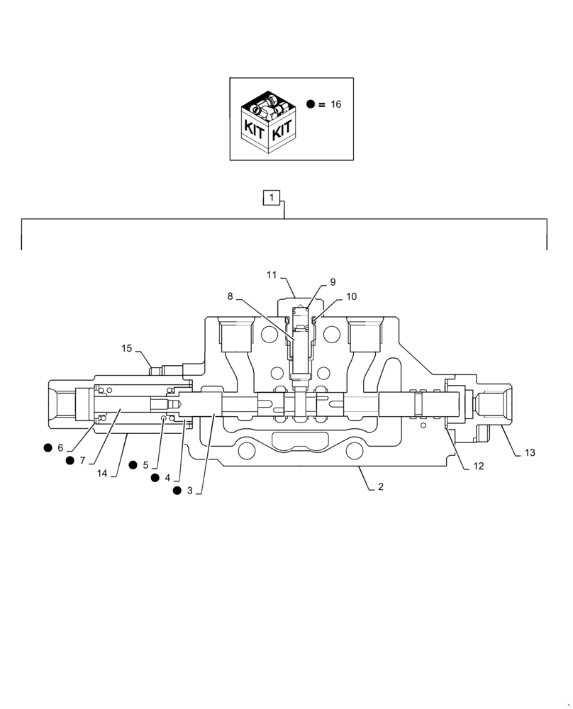 Схема запчастей Case CX36B - (35.359.AB[24]) - VALVE SECTION, ANGLE, DOZER (35) - HYDRAULIC SYSTEMS