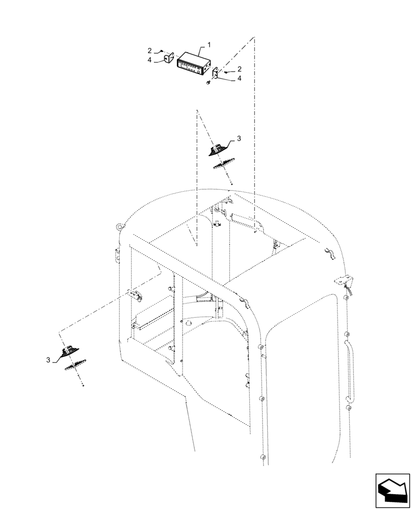 Схема запчастей Case CX31B - (55.512.AA[02]) - RADIO INSTALL - CAB (55) - ELECTRICAL SYSTEMS