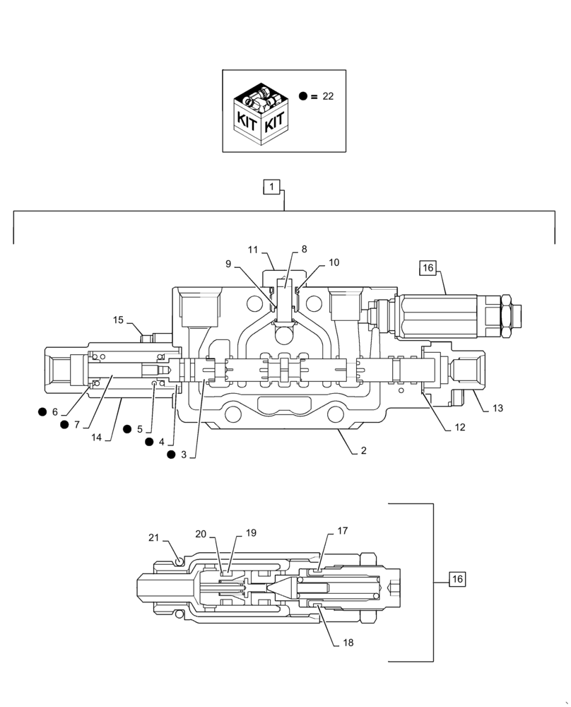 Схема запчастей Case CX36B - (35.359.AB[31]) - VALVE SECTION, ANGLE, DOZER (35) - HYDRAULIC SYSTEMS