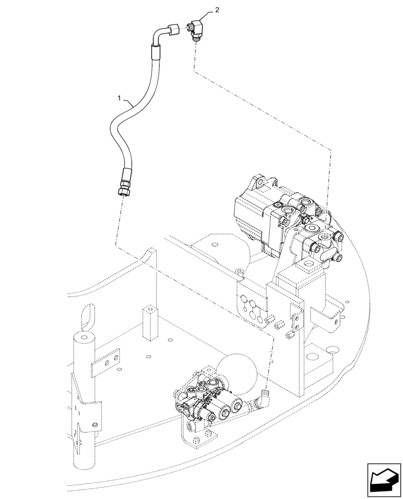 Схема запчастей Case CX31B - (35.359.AE[28]) - CONTROL, LINES, VALVE, NIBBLER & BREAKER (35) - HYDRAULIC SYSTEMS