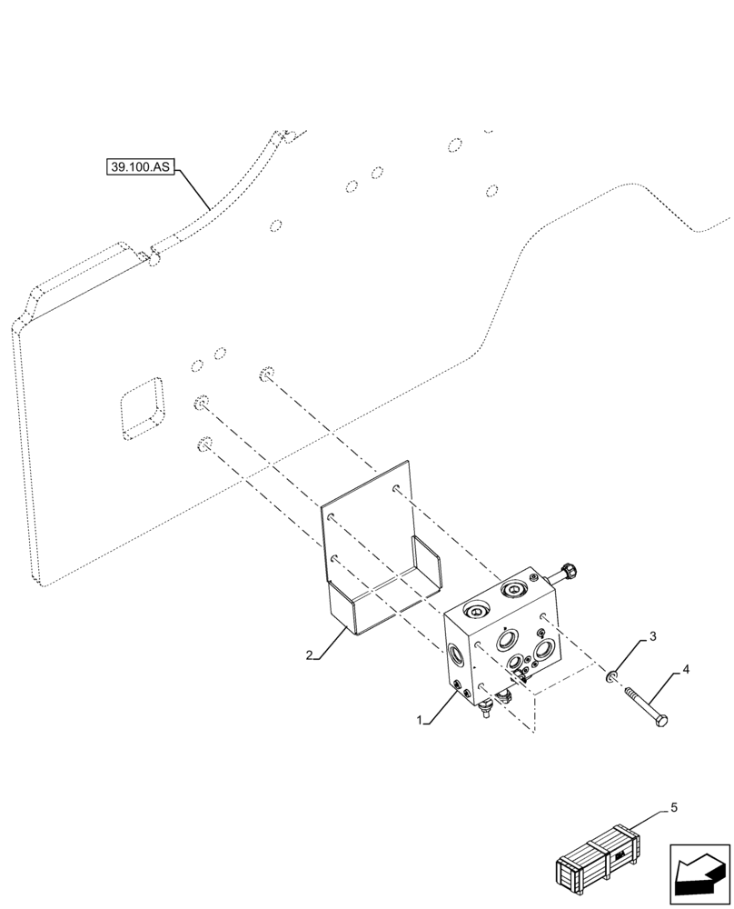 Схема запчастей Case 321F - (35.102.AG) - VAR - 732003, 732004, 734591, 734649, 734650 - FLOW DIVIDER (35) - HYDRAULIC SYSTEMS