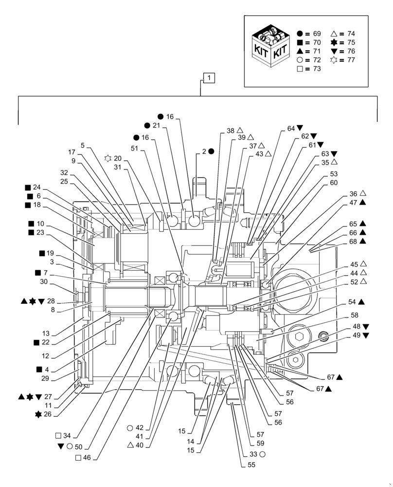 Схема запчастей Case CX31B - (48.120.AQ[02]) - MOTOR, ASSY, PROPEL (48) - TRACKS & TRACK SUSPENSION