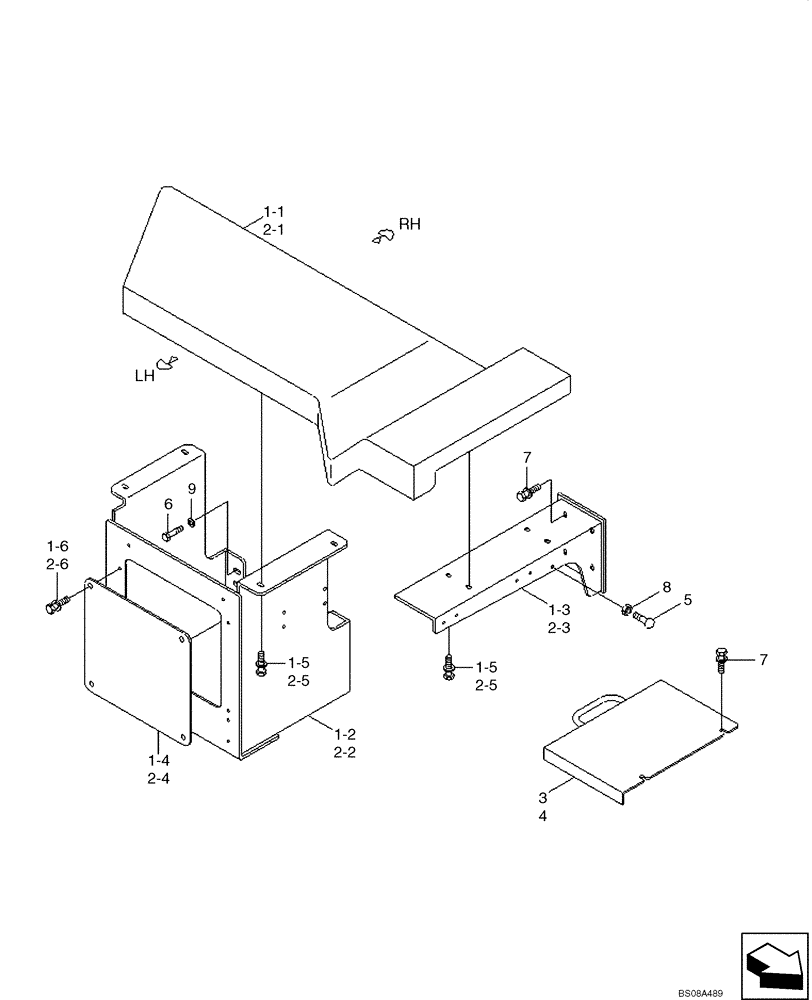 Схема запчастей Case 1221E - (09-28[01]) - PLATFORM (87700460) (09) - CHASSIS/ATTACHMENTS