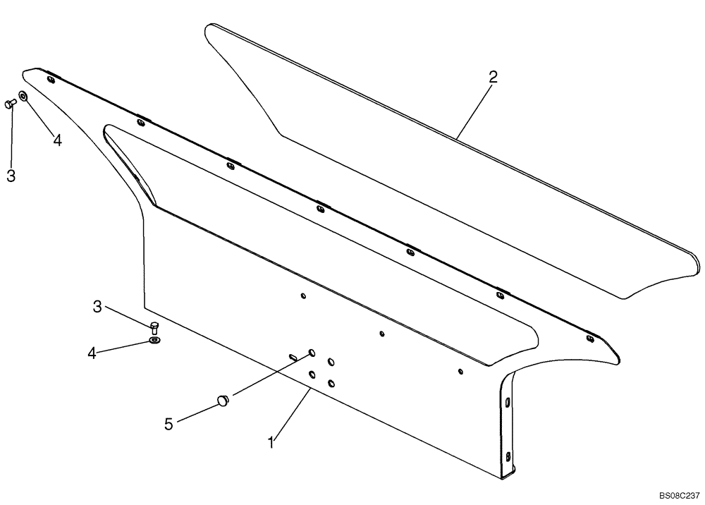 Схема запчастей Case 570MXT - (09-30) - PANEL, REAR CLOSURE (CAB MODELS) (09) - CHASSIS/ATTACHMENTS