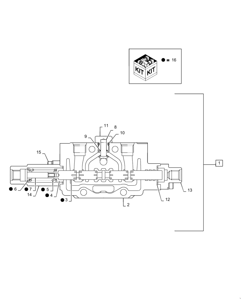 Схема запчастей Case CX31B - (35.359.AB[05]) - VALVE SECTION (35) - HYDRAULIC SYSTEMS