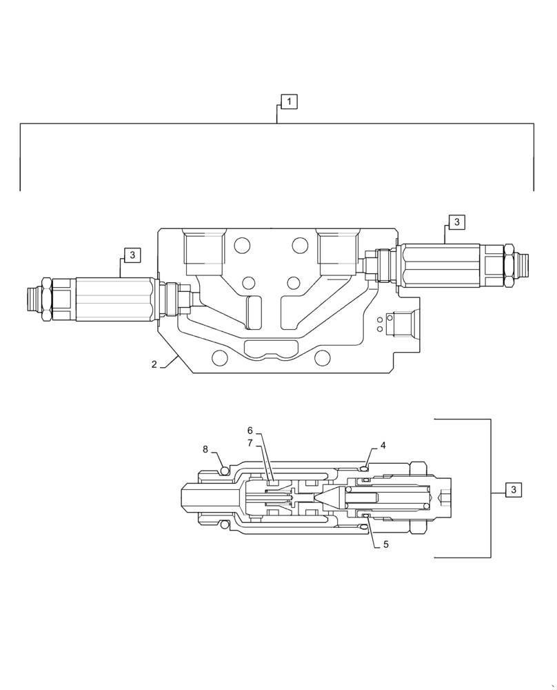 Схема запчастей Case CX31B - (35.359.AB[11]) - VALVE SECTION (35) - HYDRAULIC SYSTEMS