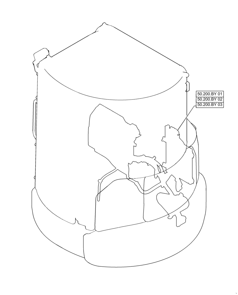 Схема запчастей Case CX31B - (50.000.00) - SECTION INDEX - CAB CLIMATE CONTROL (50) - CAB CLIMATE CONTROL