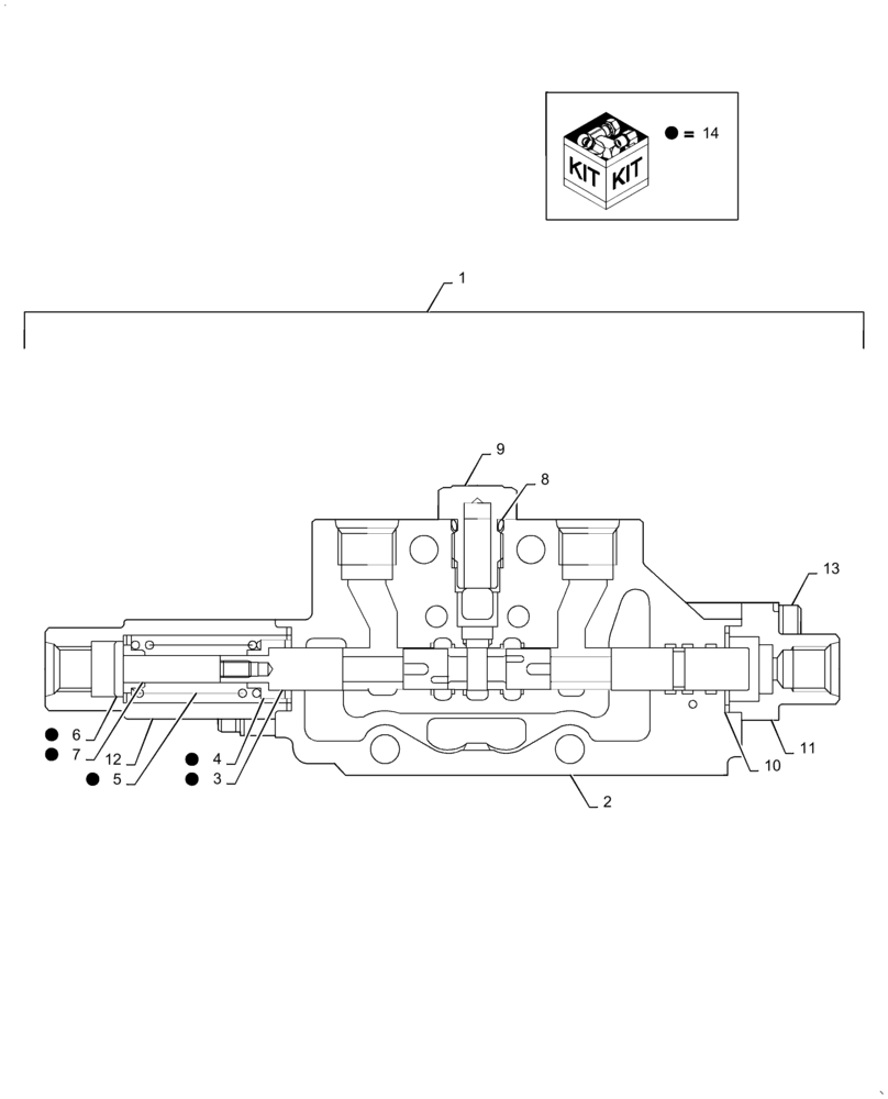 Схема запчастей Case CX31B - (35.359.AB[10]) - VALVE SECTION (35) - HYDRAULIC SYSTEMS