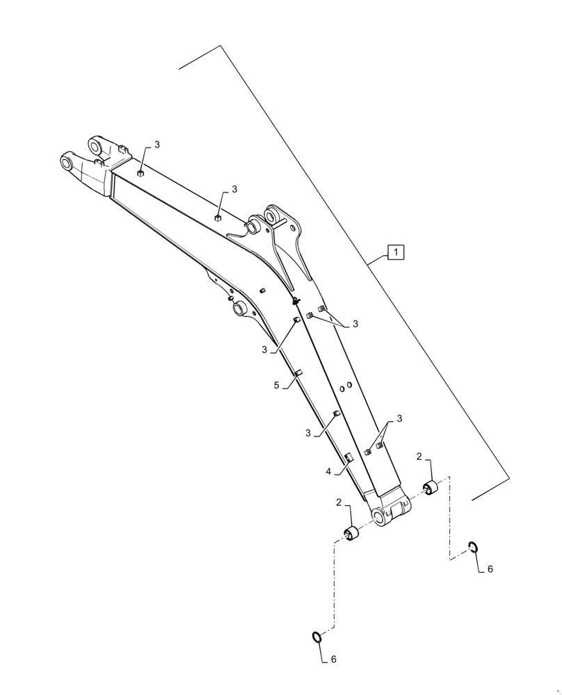 Схема запчастей Case CX31B - (84.910.AA) - BOOM, HOE 2.36M (84) - BOOMS, DIPPERS & BUCKETS