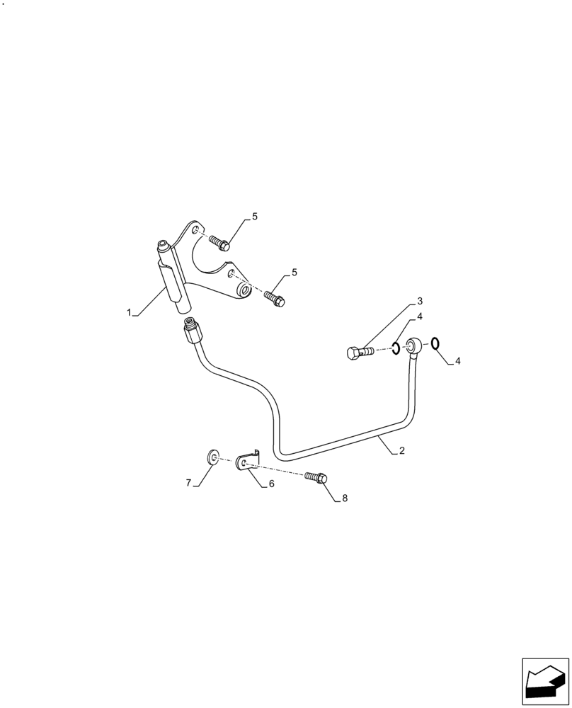 Схема запчастей Case F4HFE613G B004 - (10.254.AZ[03]) - ENGINE EXHAUST BRAKE, PIPE, WATER SUPPLY (10) - ENGINE