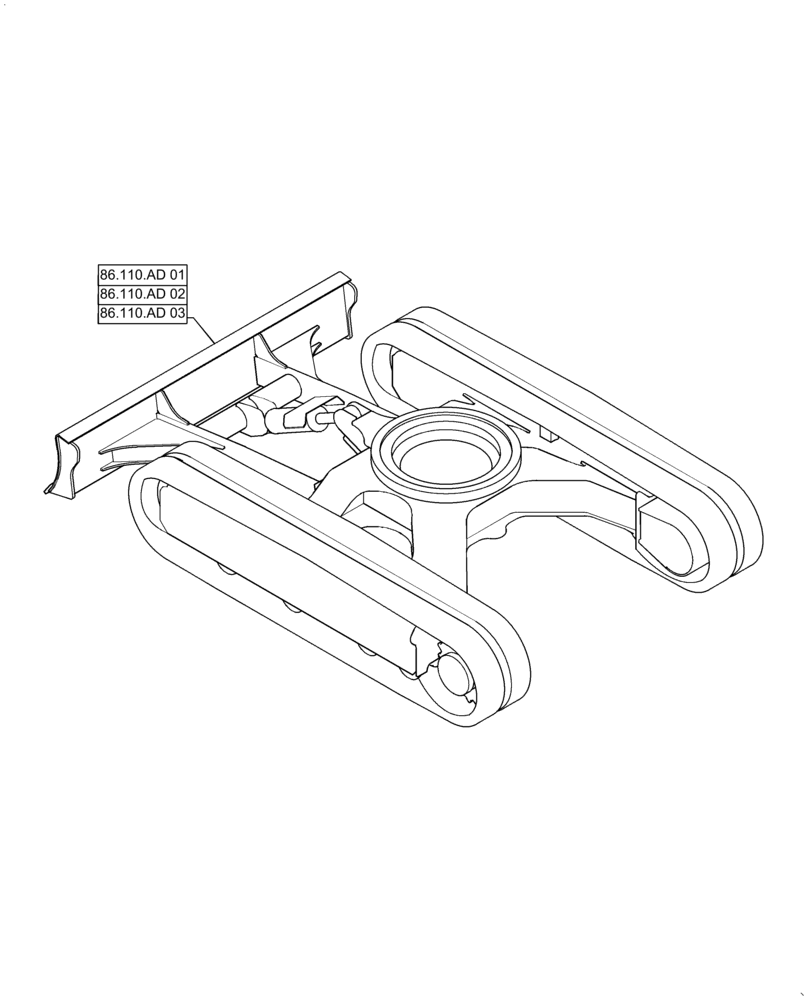 Схема запчастей Case CX31B - (86.000.00) - SECTION INDEX - DOZER (86) - DOZER