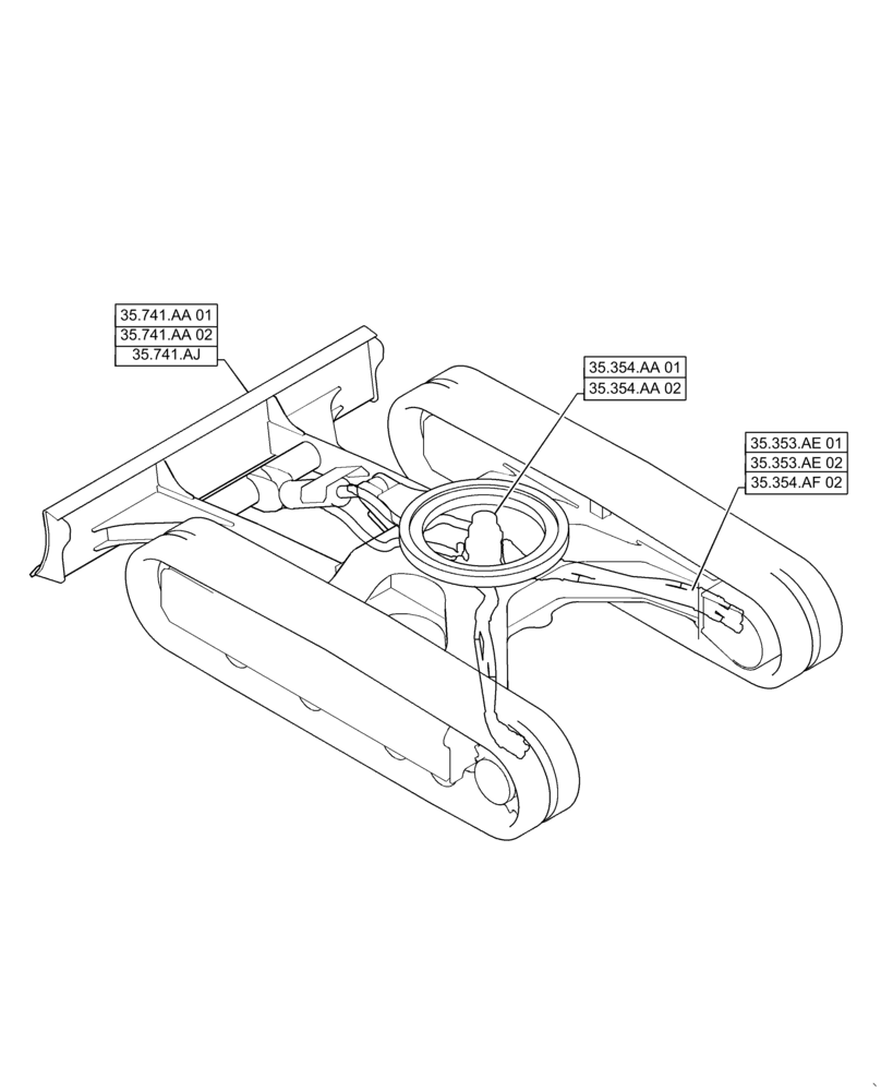 Схема запчастей Case CX31B - (35.000.00[03]) - SECTION INDEX - HYDRAULIC SYSTEMS (35) - HYDRAULIC SYSTEMS