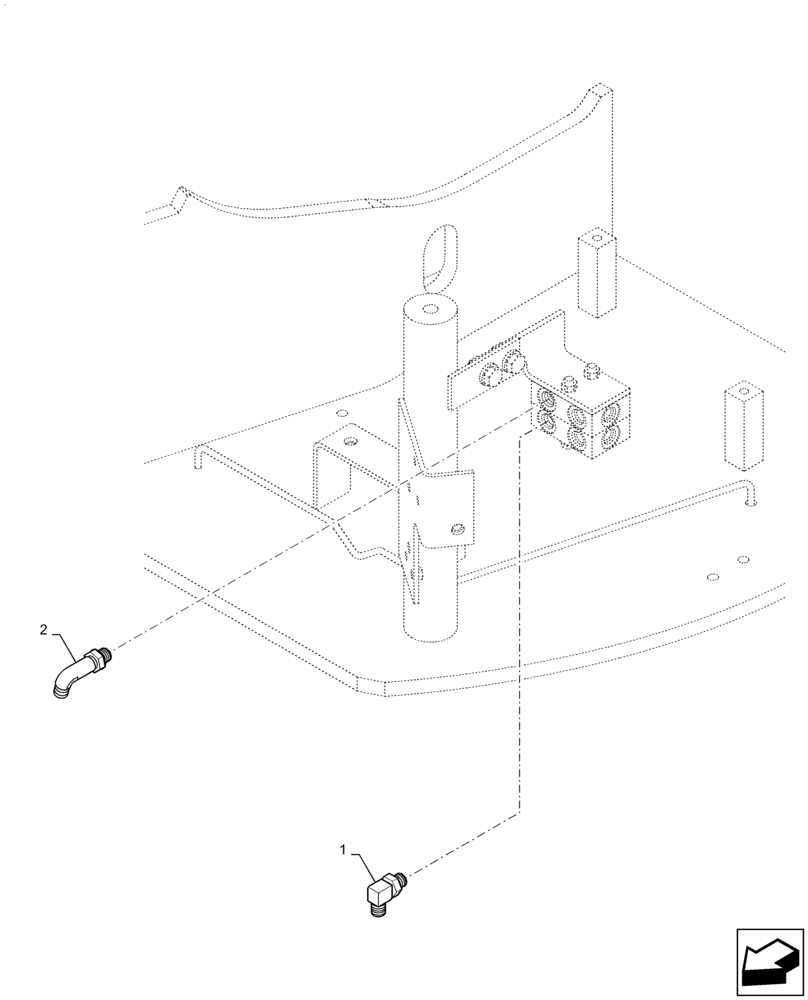 Схема запчастей Case CX36B - (35.525.AH[05]) - CONTROL, LINES, BLOCK, NIBBLER & BREAKER (35) - HYDRAULIC SYSTEMS