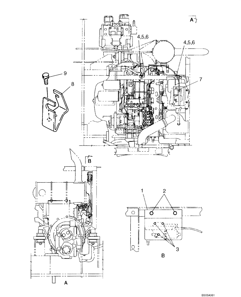 Схема запчастей Case CX225SR - (03-04) - ENGINE SHUTOFF - SUPPORT (03) - FUEL SYSTEM