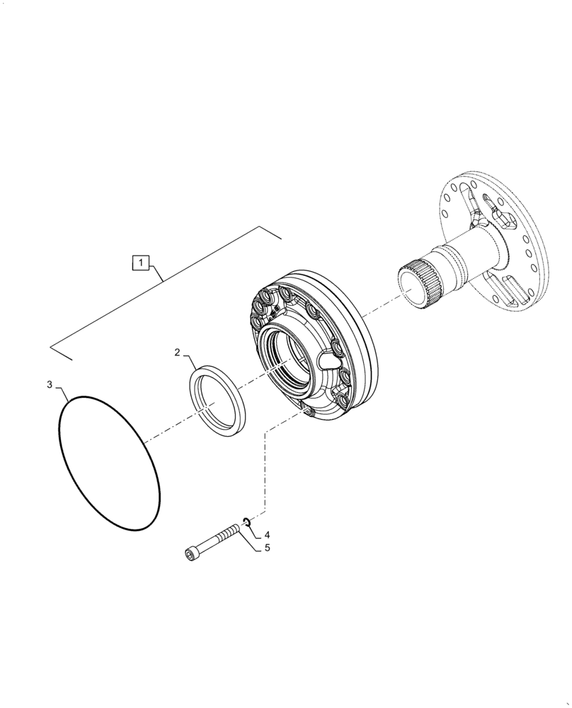 Схема запчастей Case 325 - (1.211/1[06A]) - TRANSMISSION - COMPONENTS (87455955) AFTER 2007 (03) - Converter / Transmission