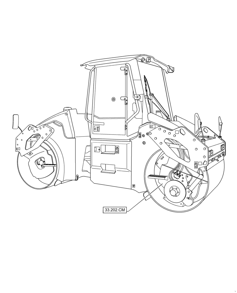 Схема запчастей Case DV209C - (33.000.00) - BRAKES, CONTROLS, (33) - BRAKES & CONTROLS