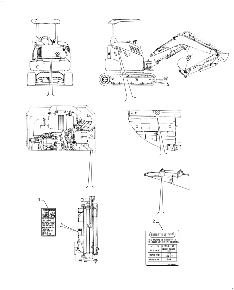 Схема запчастей Case CX31B - (90.108.AC[06]) - DECAL, COMMON (90) - PLATFORM, CAB, BODYWORK AND DECALS