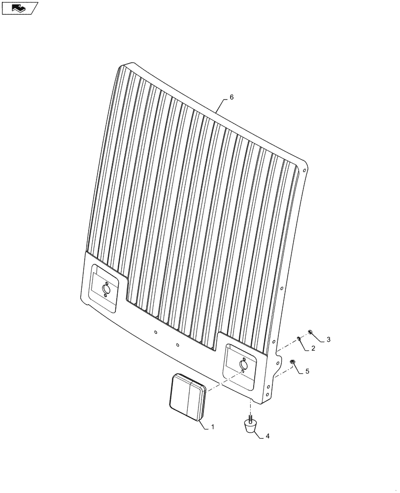 Схема запчастей Case 621F - (55.404.BM) - REAR LIGHT INSTALLATION (55) - ELECTRICAL SYSTEMS